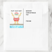 Tags zum Schwimmen Rechteckiger Aufkleber (Tasche)