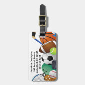 Tags zum Sportdesign Gepäckanhänger (Vorderseite vertikal)
