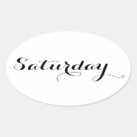 Tagsaufkleber: Samstag