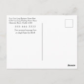 Tagsparen Zeit Erinnerung Business Postkarte (Rückseite)