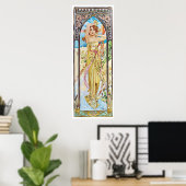 Tagsüber, Alphonse Mucha Poster (Heimbüro)