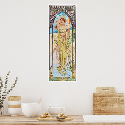 Tagsüber, Alphonse Mucha Poster (Küche)