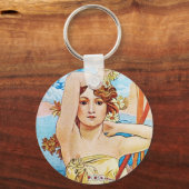 Tagsüber, Alphonse Mucha Schlüsselanhänger (Vorderseite)