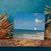 Tagsüber am Beach Plaque Fotoplatte (Seite)