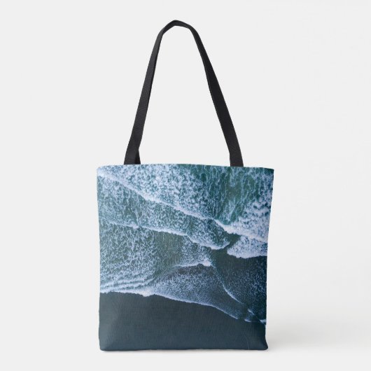 Tagsüber Meereswellen Tasche (Rückseite)
