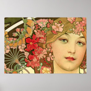Tagtraum durch Alphonse Mucha Poster