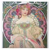 Tagtraum (Frühling), Mucha Fliese (Vorderseite)