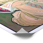 Tagtraum (Frühling), Mucha Poster (Ecke)