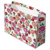 Tagtraum Rosen Große Geschenktüte (Rückseite Schrägansicht)
