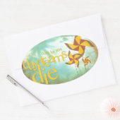 Tagträume Ovaler Aufkleber (Umschlag)