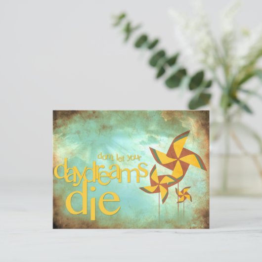 Tagträume Postkarte (Stehend Vorderseite)