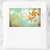 Tagträume Rechteckiger Aufkleber (Tasche)