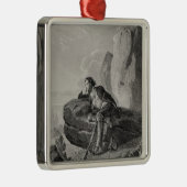 Tagträume Silbernes Ornament (Rechts)