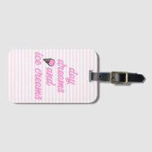 Tagträume und Eiscremes - Fun Sommerangebot Gepäckanhänger (Vorderseite (Horizontal))