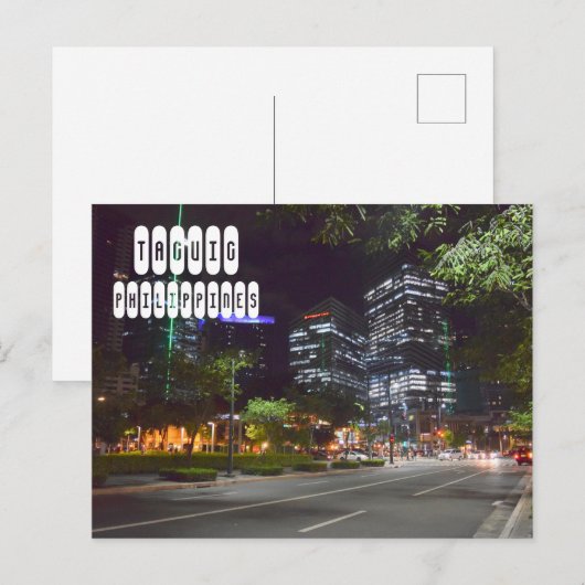 Taguig Postkarte (Vorne/Hinten)