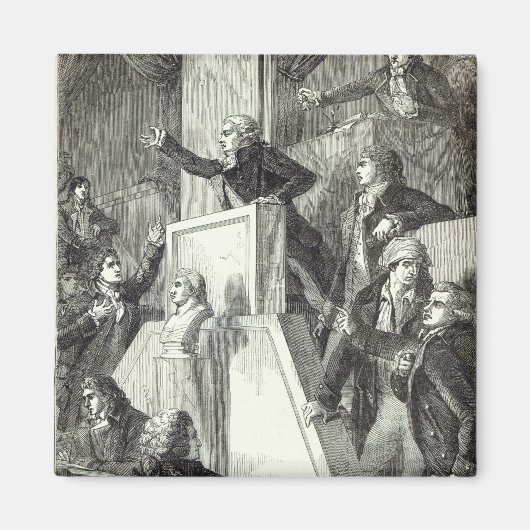 Tagung der Nationalversammlung, 1791 Magnet (Vorne)