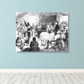 Tagung des Bull Council, 1877 Leinwanddruck (Insitu (Holzboden))