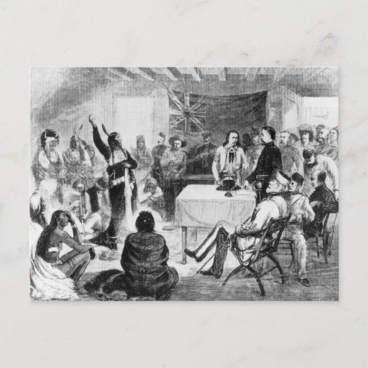 Tagung des Bull Council, 1877 Postkarte (Vorderseite)