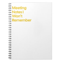 Tagungshinweise, an die ich mich nicht erinnern we notizblock