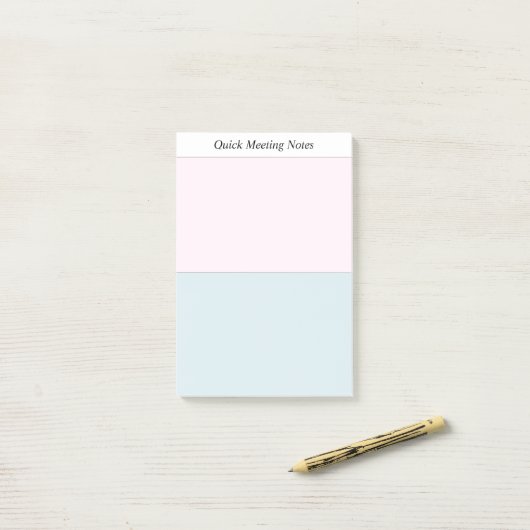 Tagungsnotizen Post-it Klebezettel (Auf Schreibtisch)