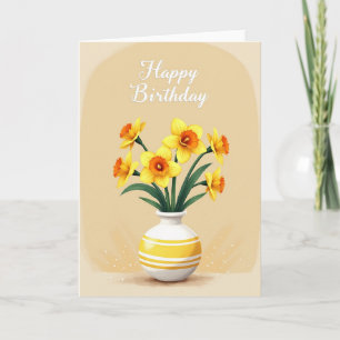Tagungsvase-Birthday-Karte Marigold Karte
