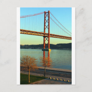 Tagus bridge, Lissabon, Portugal Postkarte