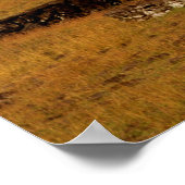 Tahai Platform Moai Statue Abstrakt Ostern Poster (Ecke)