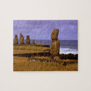 Tahai-Plattform Moai-Statue Abstracts Ostern Puzzle