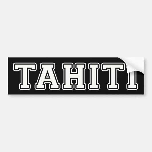 Tahiti Autoaufkleber (Vorne)