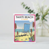 Tahiti Beach st Tropez Feiertagspostkarte (Stehend Vorderseite)