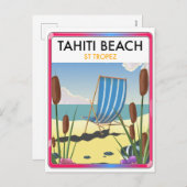 Tahiti Beach st Tropez Feiertagspostkarte (Vorne/Hinten)