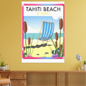 Tahiti Beach st Tropez Leinwanddruck (Insitu (Wohnzimmer))