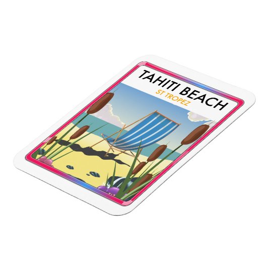 Tahiti Beach st Tropez Magnet (Linke Seite)