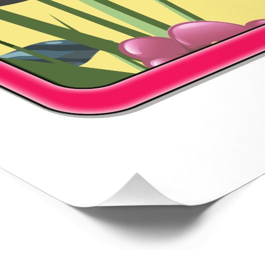 Tahiti Beach st Tropez Poster (Ecke)