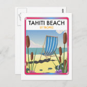 Tahiti Beach st Tropez Postkarte (Vorne/Hinten)