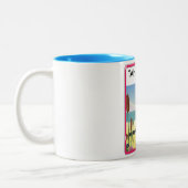 Tahiti Beach st Tropez Zweifarbige Tasse (Links)