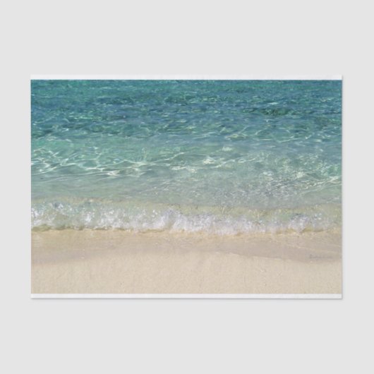 Tahiti Blue Tropical Water Seidenpapier (Vorderseite)