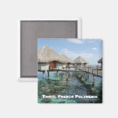 Tahiti, Französisch-Polynesien Magnet (Vorderseite/Rückseite)