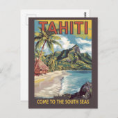 Tahiti Französisch Polynesien Pinellerischer Rundg Postkarte (Vorne/Hinten)