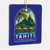 Tahiti Französisch-Polynesien Reisen Keramikornament (Rechts)