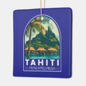 Tahiti Französisch-Polynesien Reisen Keramikornament (Links)