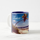 Tahiti-Französisch-Polynesien Zweifarbige Tasse (Vorderseite Links)