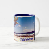 Tahiti-Französisch-Polynesien Zweifarbige Tasse (VorderseiteRechts)