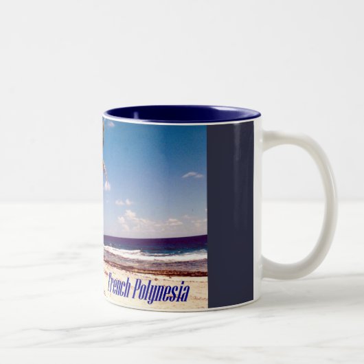 Tahiti-Französisch-Polynesien Zweifarbige Tasse (Rechts)