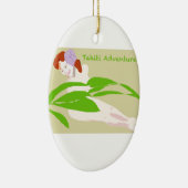 Tahiti-Frau Keramikornament (Rechts)