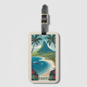 Tahiti Gepäckanhänger (Vorderseite Vertikal)