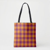 Tahiti Gold and Rose Bud Cherry Plaid Tasche (Vorderseite)