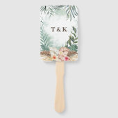 Tahiti | Hochzeitsfeiern mit tropischen Strandfarb Fächer (Vorderseite)