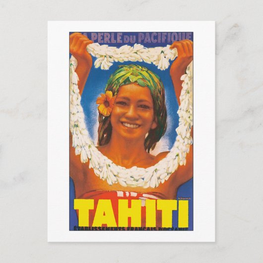 Tahiti ~ La Perle du Pacifique Postkarte (Vorderseite)