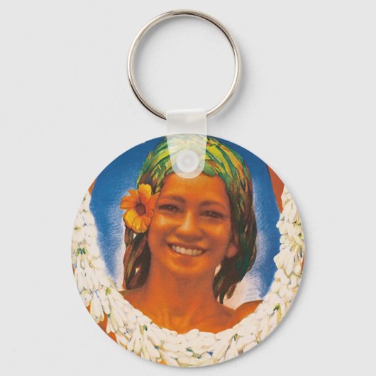 Tahiti ~ La Perle du Pacifique Schlüsselanhänger (Vorderseite)